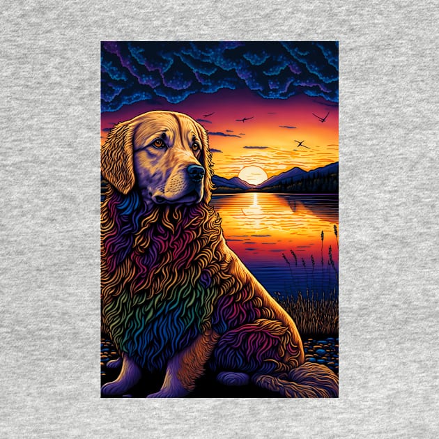 Furry Friend in Sunset by GozuDesigns